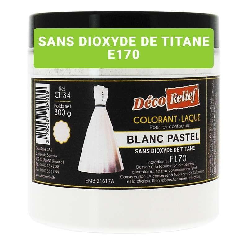 Colorant Liposoluble Blanc Pastel Laque 300g - Europages