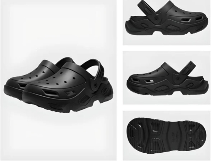 Nowy wzór klasycznego modelu typu crocs 