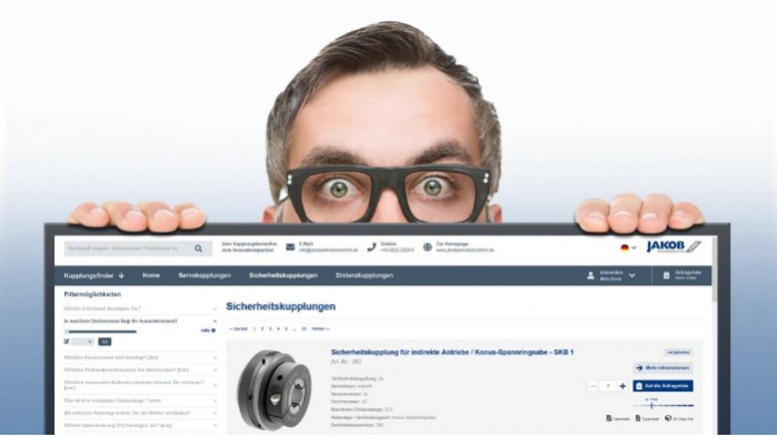 Coupling configurator by JAKOB Antriebstechnik
