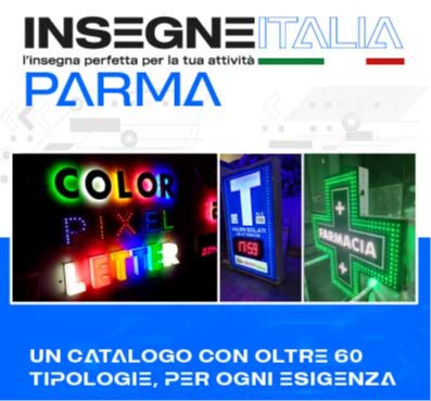 INSEGNE PARMA LUMINOSE E NON