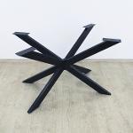 Piètement de table en acier en forme d'araignée asymétrique