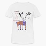 T-Shirt Le renne bleu T-shirt respirant Femme