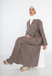 Robe abaya Coise avec nœud sur cote