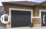 Porte de garage Sectionnelle 2400mm x 2000mm- Dark - Kit Skymaster