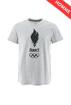 Tee-Shirt manches courtes officiel "Flamme" homme JO PARIS 2024