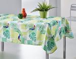 Nappe rectangulaire anti tâche – Toucans verte