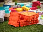 COUSSIN DE SOL (40 X H12 CM) ORANGE