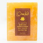 Savon ayurvedique végétal fait main "Golden Lotus Equilibre et Volupté" - 100 g