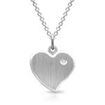 Pendentif coeur argent personnalisé -1115