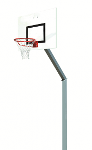 Buts De Basket Extérieur 100 X 100 Mm Hauteur 2.60 M