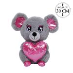 Peluche Souris Avec Coeur 30cm