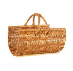 PANIER À BOIS ANSE DOUBLE F.50 X P.34 X HT 27-39