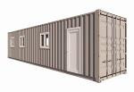 Bureau et salle de pause avec kitchenette 28 m² en container 40 pieds