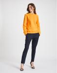 SWEATSHIRT FEMME - ORANGE - COTON BIO