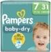 PAMPERS BABY-DRY TAILLE 7 - ( + DE 15 KGS ) 31 COUCHES