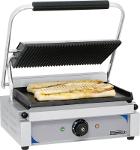 Grill panini rainurée - lisse