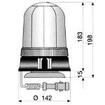 Gyrophare Bleu PULSAR, H1 - 12V