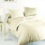 Housse de couette Ecrue en Satin