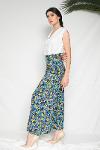 Leafs Printed Wide Leg Pants