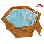 Bâche d’hivernage pour piscine hexagonale