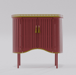 Buffet rouge design