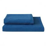 Serviette lavable éco microfibre bleue