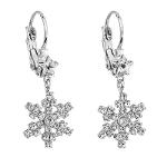 Boucles toile des neiges - Cristaux SWAROVSKI