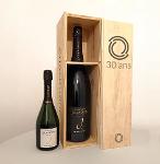 Coffret champagne personnalisé bois Jéroboam