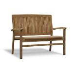 banc de jardin en bois teck 120 cm