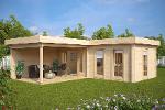 CHALET DE JARDIN TOIT PLAT “CORNER DELUXE” 22M² 70MM