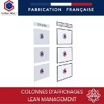 Colonnes d'affichages suspendues - Lean Management