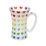 Méga mug cœur couleur 600 ml