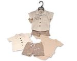 3 pcs shorts ensemble bébé garçon - Safari 