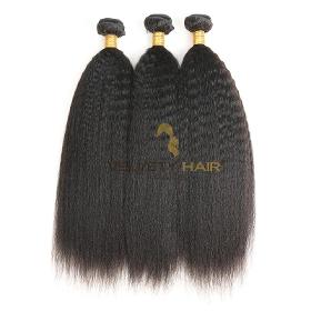 3 tissages Cheveux Remy Kinky Straight Yaki