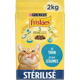 Croquettes chat stérilisé au thon et aux légumes Friskies 2kg – PURINA