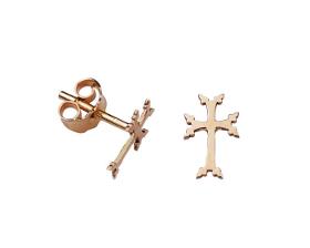 Boucles d'oreilles avec croix Arménienne