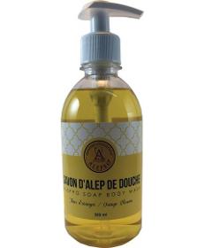 Savon d'Alep de douche Fleurs oranger 350ml