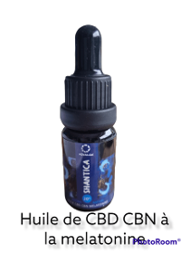 Huile de CBD-CBN 20% à la Mélatonine spécial sommeil