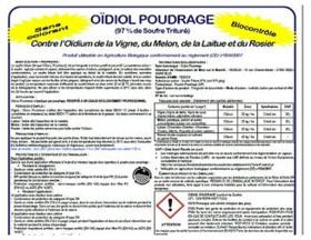 Poudrage à l'Oidiol