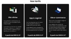 Sites web et applications