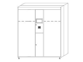 SMARTPARK - Module maître 2 casiers (M)