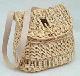 Panier à pêche osier blanc 