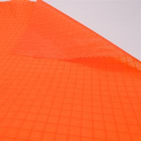 Tissu ripstop en polyamide 6.6 Haute Tenacité orange enduction en polyuréthane