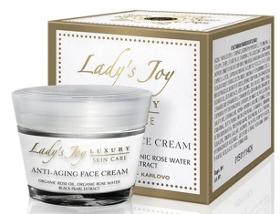 Creme Anti-age,ladys Joy Luxury Skin,50 Ml,huile De Rose,extra De Perle Noire