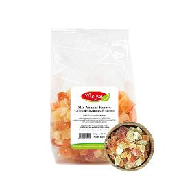 Sachet Meyva - Mix Ananas / Papaye Cube Déshydraté Et Sucré - 12X200G