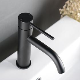 Mitigeur de salle de bain noir mat