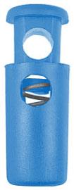 Bloc cordon cylindre (30 mm - Bleu - Plastique)