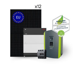 Kit solaire Solitek & Kostal & BYD: 12x module 420Wc, onduleur 5.5kW, batterie