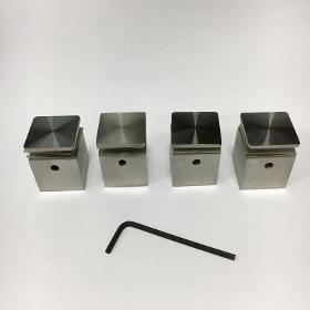 22/22 Entretoise carrée inox massif (lot de 4u)