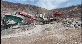 Sandvik QJ 341 tracked jaw crusher